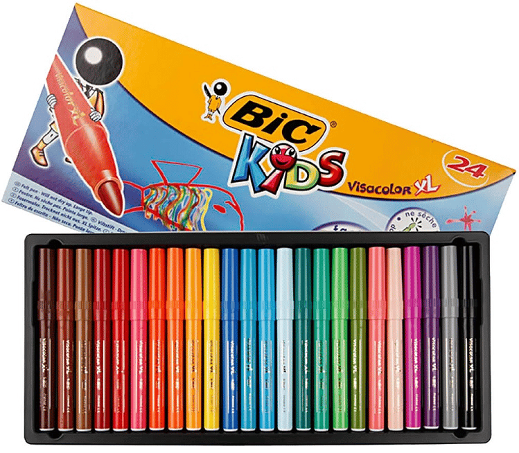 BIC KEÇELİ KALEM VISA JUMBO 24 RENK 829005