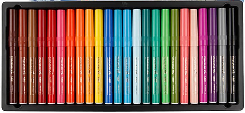 Bic Keçeli Kalem Visa Jumbo 24 Renk 829005