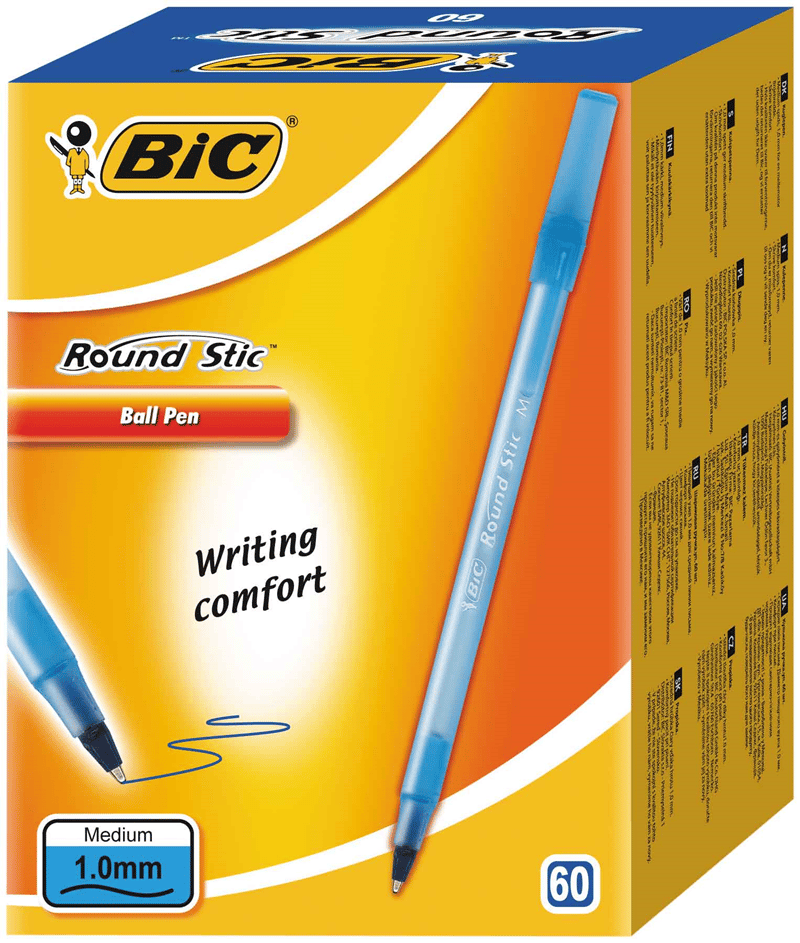 Bic Tükenmez Kalem Round Stic 60Lı Mavi 921403