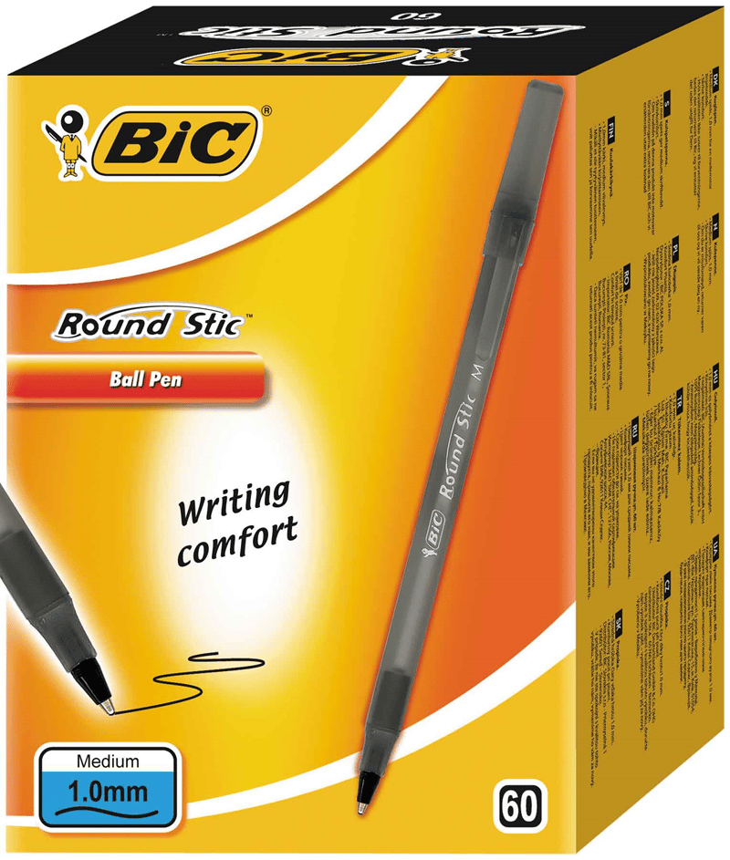 Bic Tükenmez Kalem Round Stic 60lı Siyah 920568
