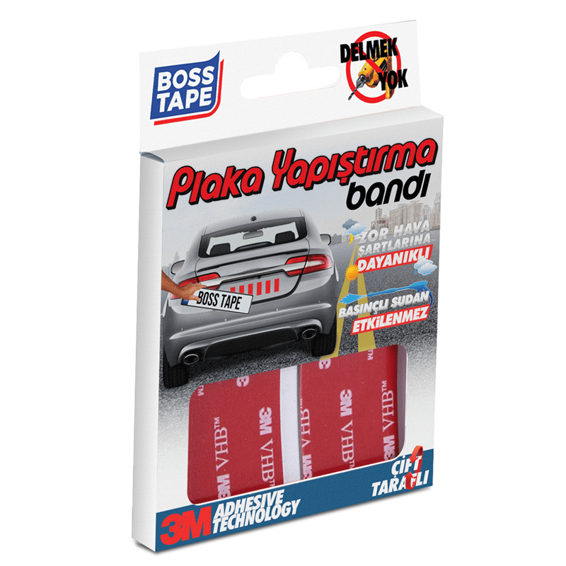 Boss Tape Montaj Bandı Plaka 95X30 Mm Blister Bt-09001