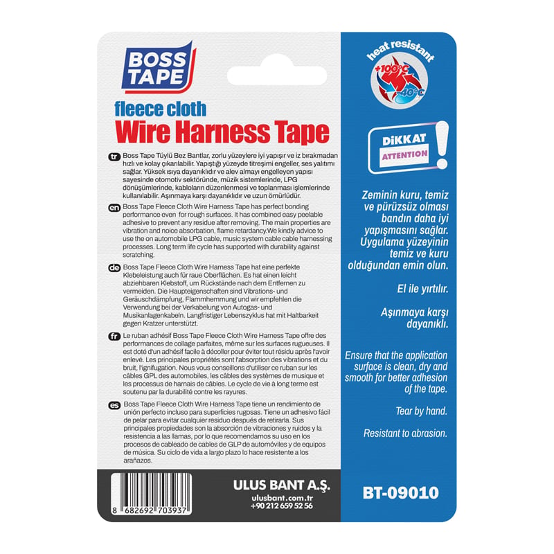 BOSS TAPE ÖZEL BANT BEZ BANT 19 MM x 9.14M BT-09010