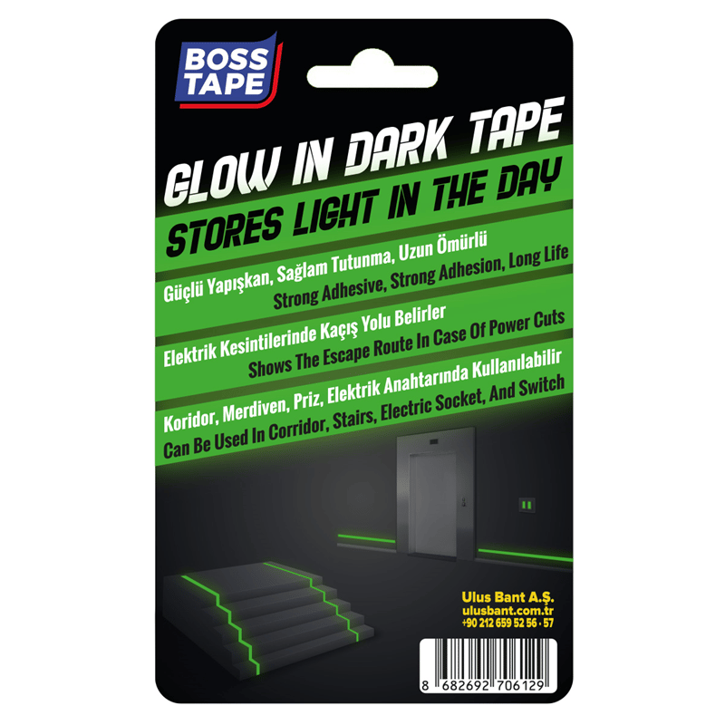 BOSS TAPE ÖZEL BANT FOSFORLU 15 MM x 5M BT-09006