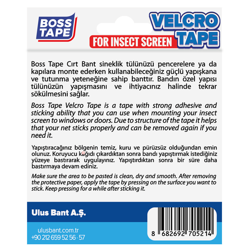 BOSS TAPE SİNEKLİK İÇİN CIRT BANT 8 MM x 5.60M BT-04003