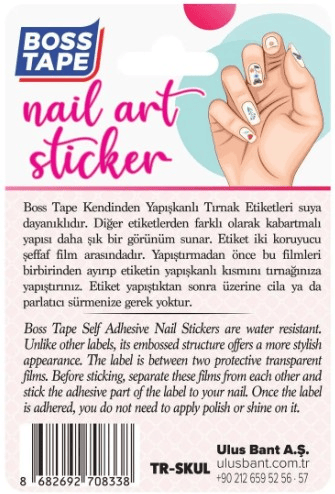 Boss Tape Tırnak Etiketi Stıcker Bt.Trnkbnd.1