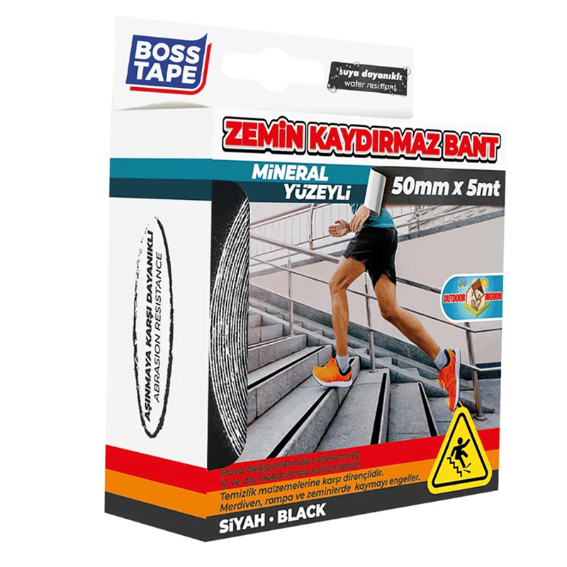 Boss Tape Zemin Kaydırmaz Bant İç Ve Dış Mekan 50 Mm X 5M Bt-10004