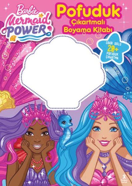 Barbie Medmaıd Power - Pofuduk Çıkartmalı Boyama Kitabı