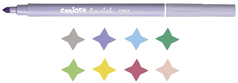 Carioca Keçeli Kalem Yıkanabilir Süper Pastel 8Li 43032