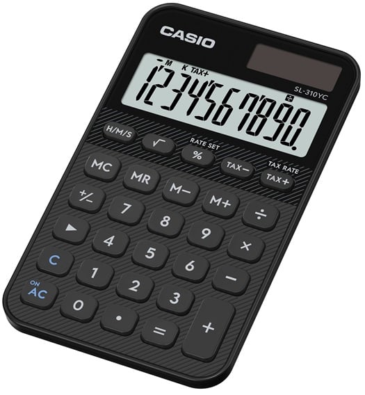CASIO HESAP MAKİNESİ CEP TİPİ SL-310YC-BK-W-DP