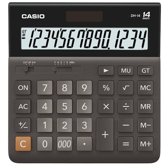 CASIO HESAP MAKİNESİ MASAÜSTÜ DH-14 14 HANE