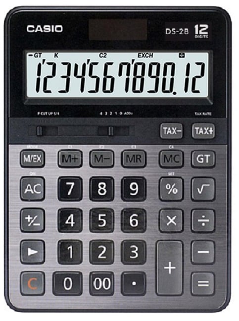 CASIO HESAP MAKİNESİ MASAÜSTÜ DS-2B 12 HANE