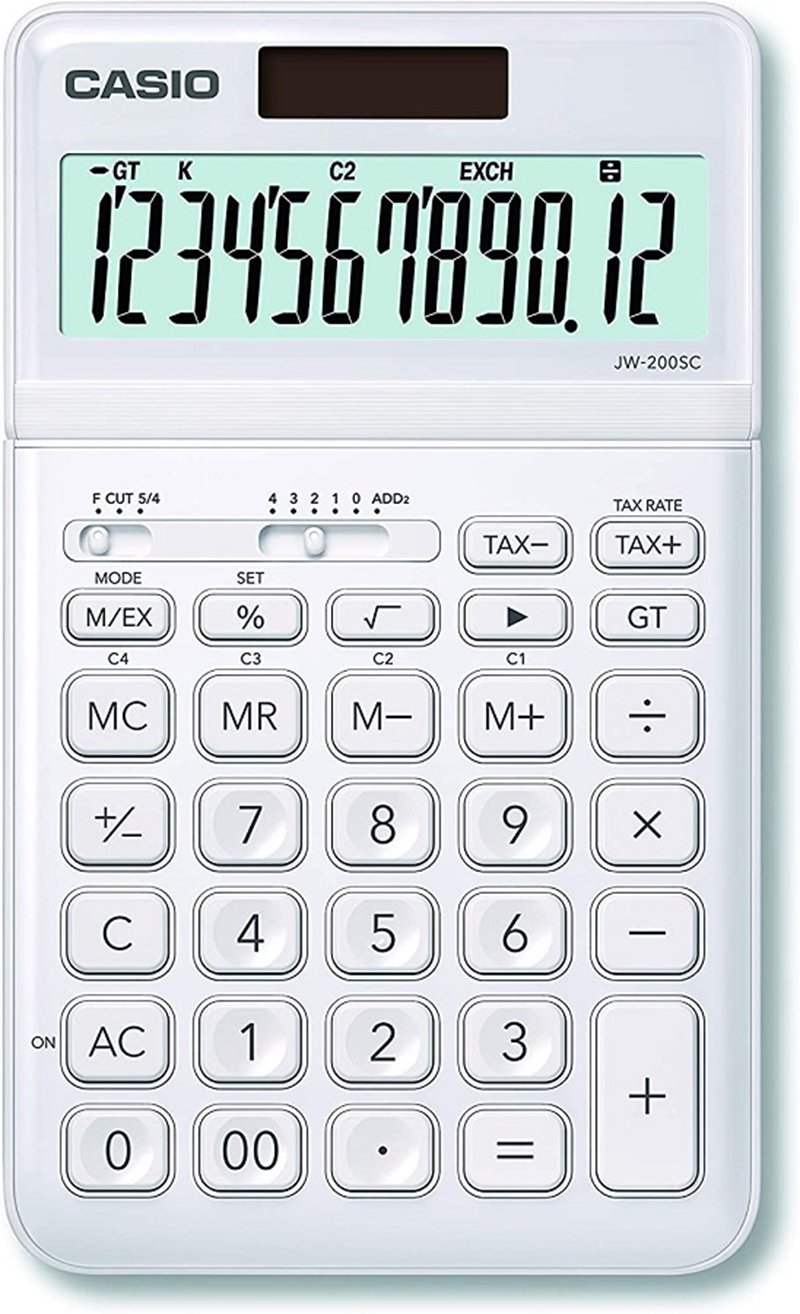 CASIO HESAP MAKİNESİ MASAÜSTÜ JW-200SC-WE