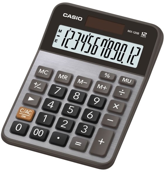 Casio Masaüstü Hesap Makinesi 12 Hane MX-120B