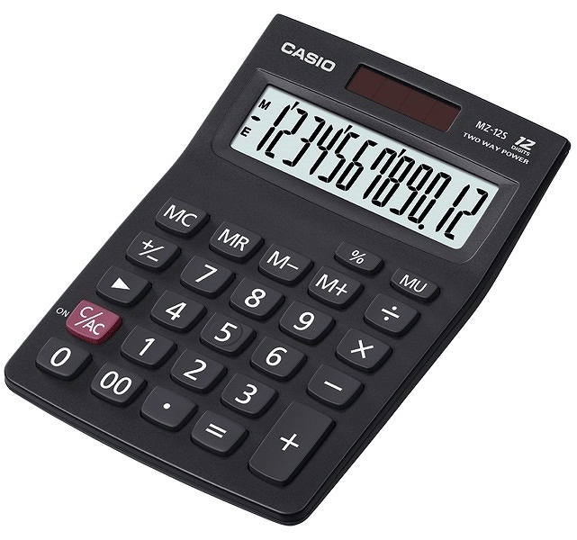 CASIO Hesap Makinesi Masaüstü MX-12B-BK 12 Hane  Siyah