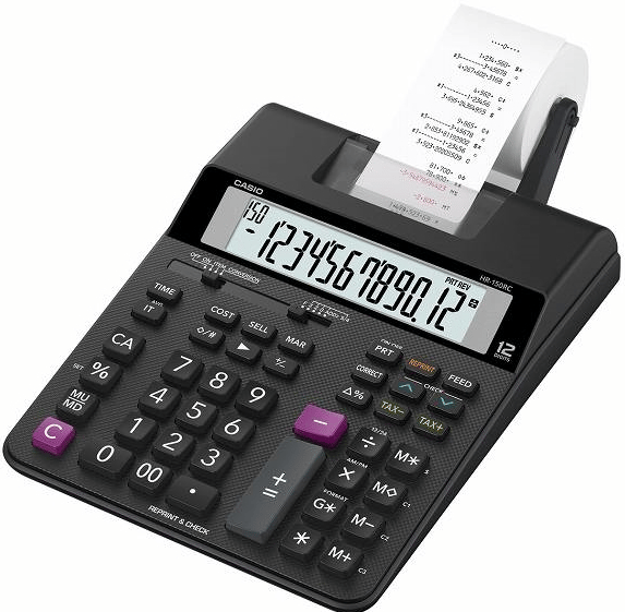 Casio HR-150RC Şeritli Hesap Makinesi (12 Hane)