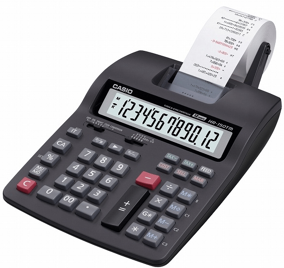 Casio HR-150RC Şeritli Hesap Makinesi (12 Hane)