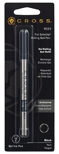 CROSS ROLLER KALEM  REFİLİ 6 LI PAKET SİYAH 8523D