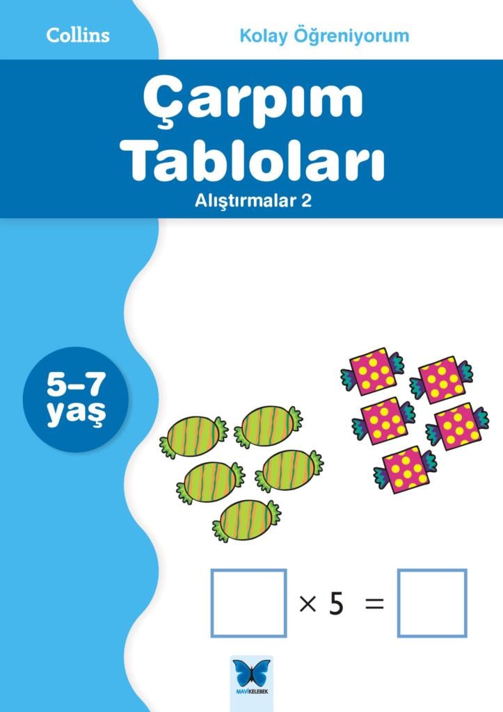 Collins Kolay Öğreniyorum - Çarpım Tabloları Alıştırmalar 2 (5-7 Yaş)