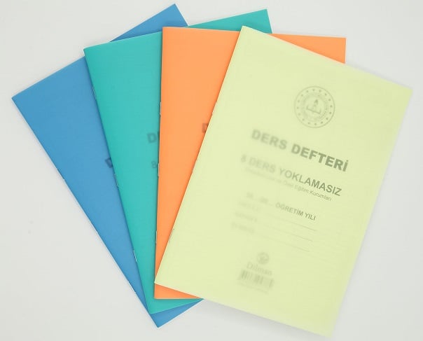 DİLMAN DERS DEFTERİ 8 DERS YOKLAMASIZ PP KAPAK 5378