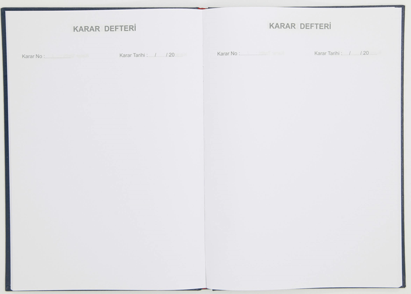 DİLMAN DİSİPLİN KURULU KARAR DEFTERİ CİLTLİ 22x32 96 YP 5313