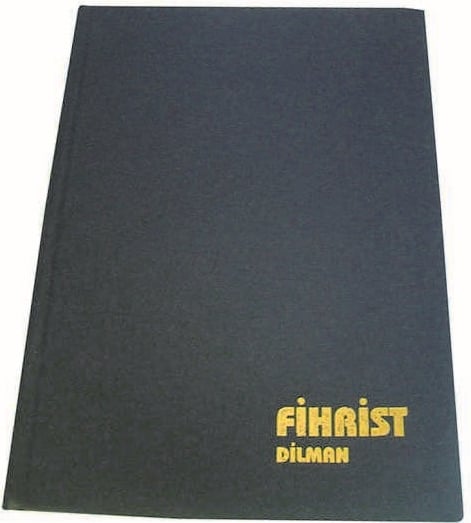 DİLMAN FİHRİST CİLTLİ SERT KAPAK 14x20 20 YP 14 BASAMAK 1005