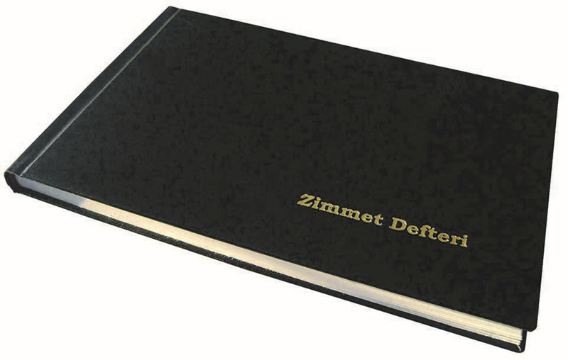 DİLMAN ZİMMET DEFTERİ CİLTLİ 14x20  96 YP YATAY 2407