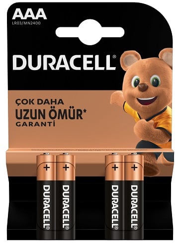 DURACELL PİL 4 LÜ AAA İNCE KALEM