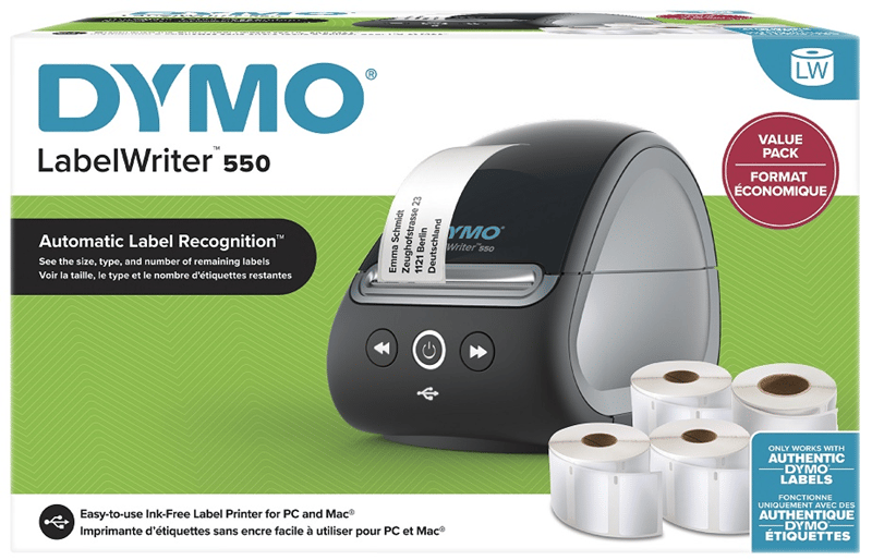 Dymo LabelWriter 550 Termal Etiket Yazıcısı (Promosyonlu Paket)