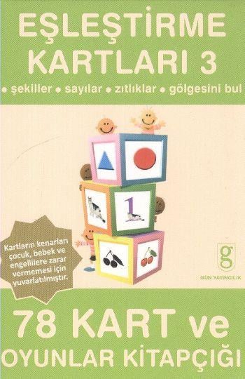 Eşleştirme Kartları -3  Şekiller - Sayılar - Zıtlıklar - Gölgesini Bul