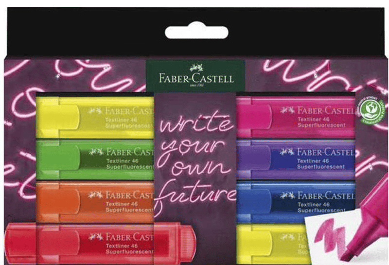 Faber-Castell Fosforlu Kalem Genz 46 Set 8li 254601
