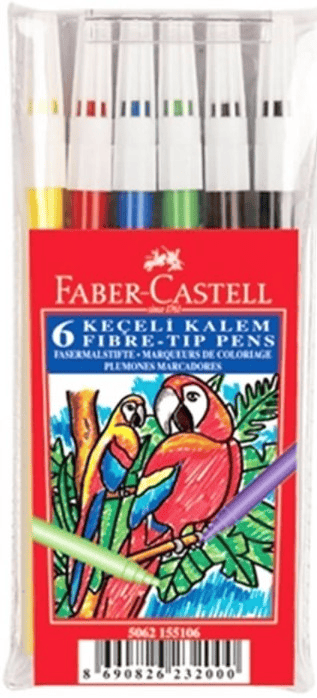 FABER KEÇELİ KALEM 6 RENK 155106