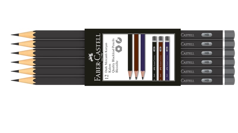 Faber-Castell Kurşun Kalem Dark Mercanlı HB Bandrol (FSC)