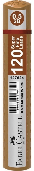 FABER MİN GRIP 0.5MM 2B 60MM 120Lİ ALTIN TÜP 127680