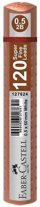 FABER MİN GRIP 0.5MM 2B 60MM 120Lİ ROSE TÜP 127682