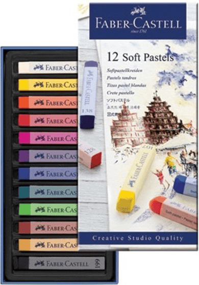 Faber Castell Soft Pastel Boya 12li Set Toz Pastel Boya