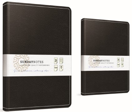GIPTA DEFTER SUNDAY NOTES 19X26 İPLİK DİKİŞLİ DERİ KAPAKLI 140 YP. KARELİ 4928
