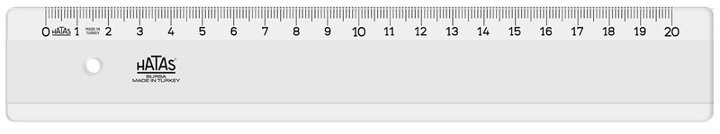 HATAS CETVEL PLASTİK BÜRO TİPİ GENİŞ 20 CM 00150