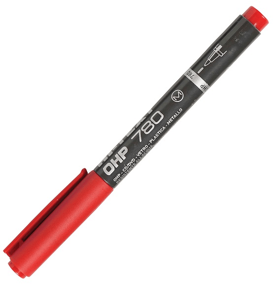 HI-TEXT ASETAT KALEMİ (M) KIRMIZI 780MK