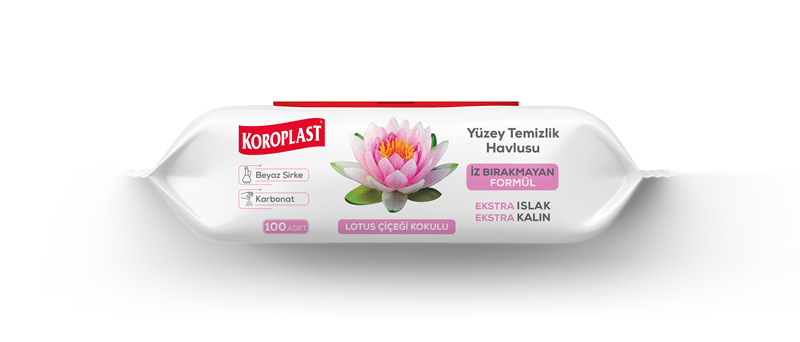 KOROPLAST ISLAK HAVLU LOTUS ÇİÇEĞİ  KOKULU 100 LÜ 600009492