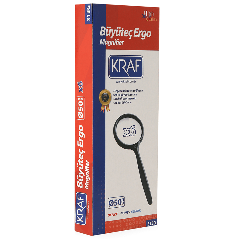 Kraf Büyüteç Ergo 50 mm 6x (313G)