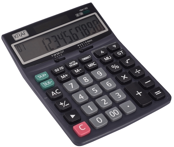 Kraf HM-120 Masaüstü Hesap Makinesi - 12 Hane (TAX Fonksiyonlu)