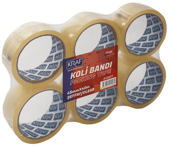 Kraf Koli Bandı 45 mm x 40 m - Şeffaf