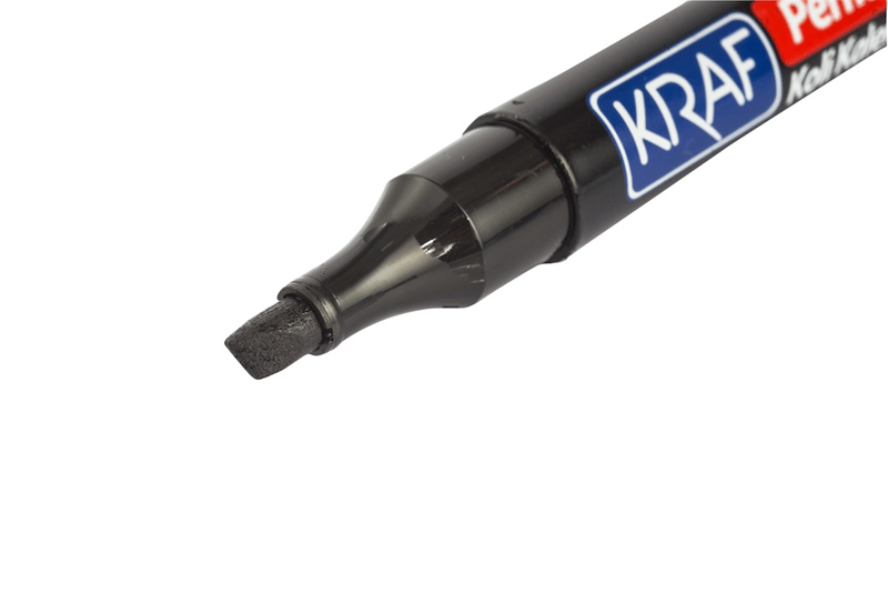 Kraf 230 Permanent Markör Kesik Uç - Siyah