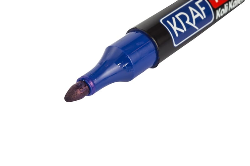 Kraf 220 Permanent Markör Yuvarlak Uç - Mavi