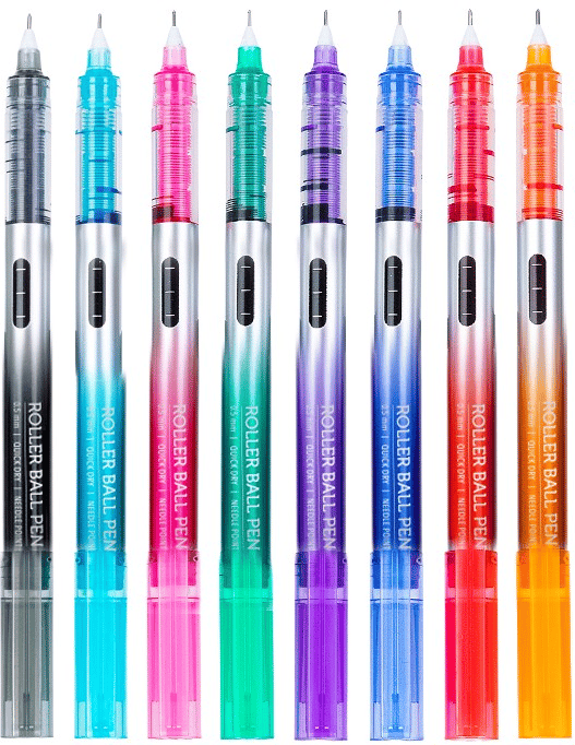 Kraf Enjoy 299 İğne Uç Roller Kalem Seti - 0.5 mm (8 Renk)