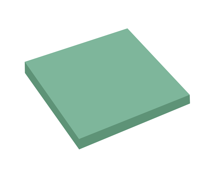 Kraf 7676TR Şeffaf Yapışkanlı Not Kağıdı - 76x76 mm (50 Yaprak) Yeşil