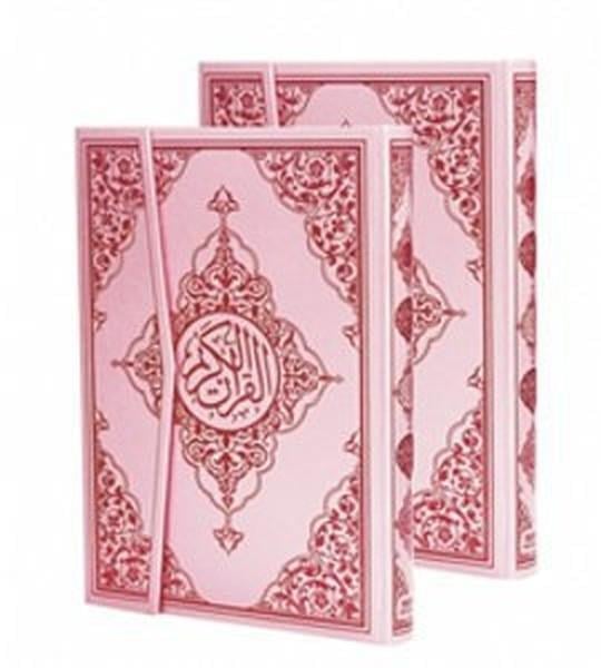 Kur'an-ı Kerim Bilgisayar Hatlı - Pembe Cilt (Orta Boy, Kod: 157)