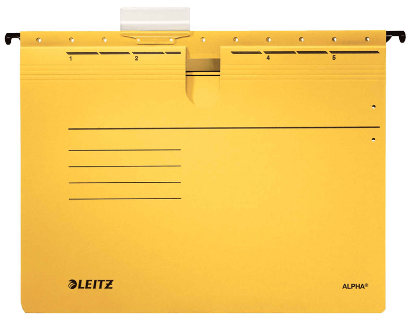 Leitz Askili Dosya L-1984 Sarı (V Tipi)