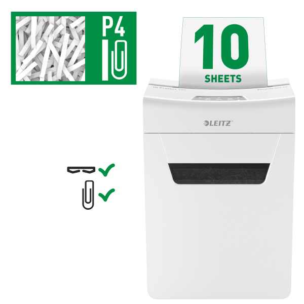 Leitz Iq Office P4 Evrak İmha Makinesi (10 Yaprak Kapasiteli - 8092)