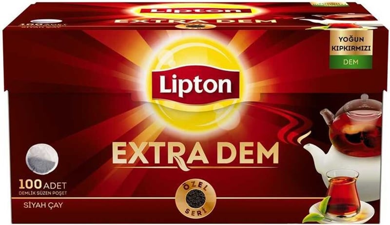 LİPTON DEMLİK POŞET ÇAY 100 LÜ EXTRA DEM 3.2 GR 69765861